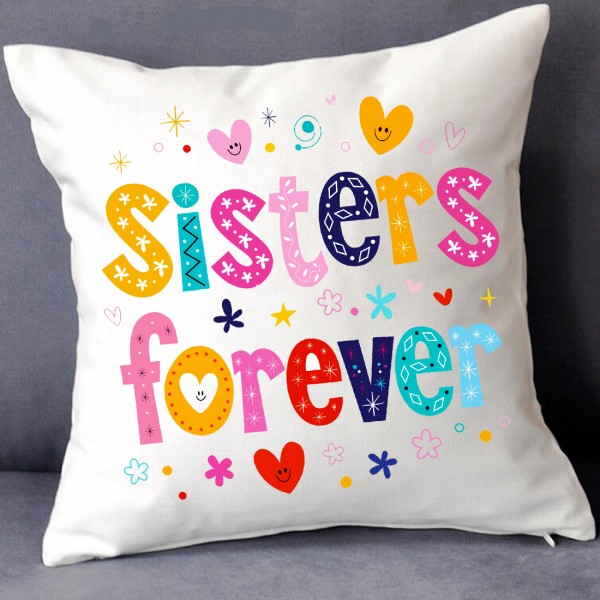 GRABADEAL Beautiful Sisters Forever Cushions gift for Sisters